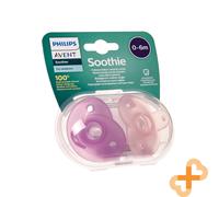 Philips AVENT Silicone Ciuccio Morbido M 0-6 Mesi Ciuccio 2 Pz. Ciuccio Neonato