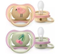 Philips AVENT SUCCHIETTO ULTRA AIR 0-6M FEMMINA CILIEGIA/UCCELLINO 2 PEZZI