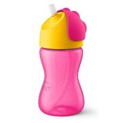 Philips Avent - Tazza con cannuccia anti-perdite per evitare fuoriuscite - Ideale per bambini attivi - cannuccia piegata per bere facilmente - 12 m - SCF798/02