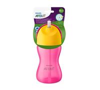Philips Avent tazza con cannuccia 300ml rosa
