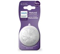 Philips Avent Tettarella Natural Response - Tettarella anticolica a flusso 5 per 6m+, 2 pezzi