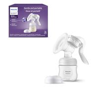 Philips Avent Tiralatte manuale - Facile pompaggio con tecnologia Natural Motion - Trasparente, SCF430/03