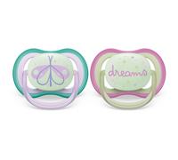 Philips Avent Ultra Air Night 0-6 m ciuccio 2 pz