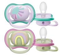 Philips Avent Ultra Air Pacifier,0-6 Months, Girl - 2 Pieces