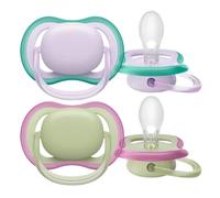 Philips Avent Ultra Air Pacifier,0-6 Months, Girl - 2 Pieces