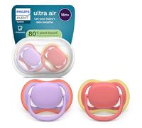 Philips Avent Ultra Start Ciuccio - Design ortodontico, per neonati dai 18 mesi in su, tettarella simmetrica in morbido silicone, senza BPA, confezione da 2, SCF349/46