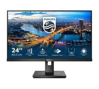Philips 242B1 USB Hub Monitor 23.8 pollici FHD, 75Hz, IPS, 4ms GtG, altezza regolabile, Speakers,TBC, (1920x1080 HDMI 1x 1.4 DP 1x 1.2) nero