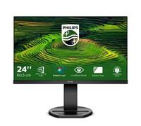 Philips Monitor 241B8QJEB, 24", LED IPS, FHD, 3 Side Frameless, Regolabile Ergonomicamente, HUB USB, Casse Audio Integrate, Display Port, DVI, HDMI, VGA, Vesa, Nero