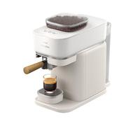 Philips BAR302/20 Baristina Premium Bianco - Macchina da caffè espresso con macinacaffè 16 bar, macinatura ottimale e dosaggio preciso - Nouvo