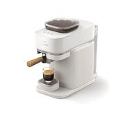 Philips BAR302/20 Baristina Premium Bianco - Macchina da caffè espresso con macinacaffè 16 bar, macinatura ottimale e dosaggio preciso - Nouvo