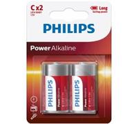 Philips - batteria alcalinica power c lr14 blister*2