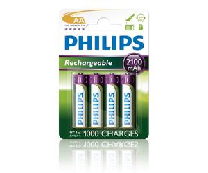 Philips Batteria ricaricabile R6B4A210/10, 4 Pezzi