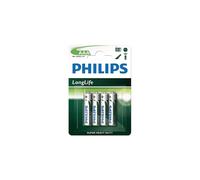 PHILIPS Batterie R03 / AAA Longlife - 1,5 V - Confezione da 4