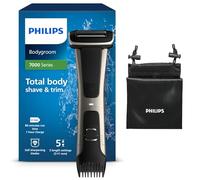 Philips BG7025/15 Bodygroom 7000 Depilatore Corpo da Uomo, Wet&Dry, Pettini Regolabili 3-11 mm, Testina 4D, Autonomia fino a 80 min