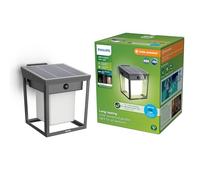 Philips Blaise UltraEfficient Lampada solare da parete da esterno, 3000K, 250/20lm, Antracite