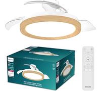 PHILIPS Ventilatore da soffitto LED dimmerabile 28W 35W DC PHILIPS BLISSWOODIM legno