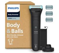 Philips Bodygroom Serie 5000 - Rifinitore per uomo con Sistema a tripla protezione, Rifinitura e rasatura intima, Impermeabile al 100%, 100 minuti di autonomia, Modello BG5485/30