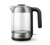 Philips Bollitore Elettrico Serie 5000, Capacità 1,7L, Design Elegante in Vetro, Protezione contro il funzionamento a secco, Filtro con Micro-Trama (HD9339/80)
