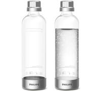 PHILIPS Bottiglie per carbonatazione, 1 l, riutilizzabili, in PET, compatibili con acqua frizzante, confezione da 2