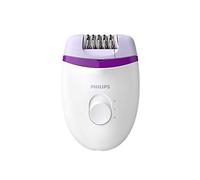 Philips BRE225/00 Satinelle Essential Epilatore Elettrico Compatto, Bianco/Viola