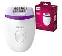 Philips BRE225/00 Satinelle Essential Epilatore Elettrico Compatto, Bianco/Viola
