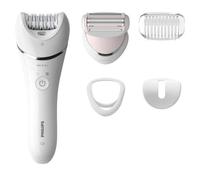 PHILIPS BRE710/00 SERIE 8000 EPILATORE WET & DRY CON ACCESSORI BIANCO