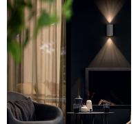 Philips - Buxus Wall Lantern Inox 2x4.5W Selv