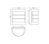 Philips Calgary applique da esterno, acciaio inox, sensore Philips