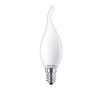 PHILIPS Candela LED con punta piegata, 2,2 W (25 W) SES satinata, colore: Bianco caldo