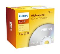 Philips Cd-R 80 Min. 52X Jewel Box Conf. 10
