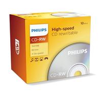 Philips Cd-Rw 80Min 12X Jewel Box Conf. 10