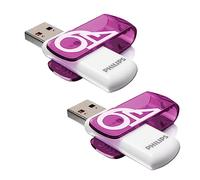 Philips Chiavetta USB 2.0 64GB FM64FD05D Memoria Flash Pen Drive confezione da 2