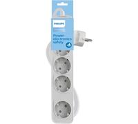 Philips Ciabatta multipresa a 4 prese con interruttore, cavo da 1,5 m (bianco)