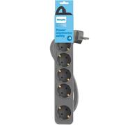 Philips Ciabatta multipresa a 5 prese con interruttore, cavo da 3 m (grigio)