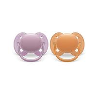 2 ciucci ultra soft 6-18 mesi colore viola/arancione - philips avent