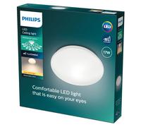 PLAFONIERA PHILIPS MOIRE BIANCA ROTONDA ALLUMINIO 32cm 2700k