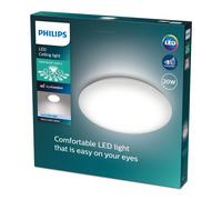 PHILIPS LED Moire, Plafoniera Rotonda, Luce Bianca Fredda, 20W, Bianco