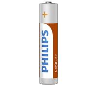 Philips, Confezione 12 Pile R03 1.5V Zinco AAA Modello LongLife Ultra Resistente