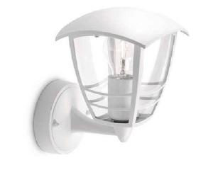 PHILIPS CONSUMER LATERNA WALL LIGHT CREEK WHITE COLORE BIANCO 60W ATTACCO E27 91