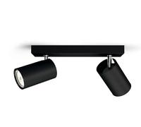 PHILIPS CONSUMER LIGHTING KOSIPO FARETTO 2 LUCI NERO IN METALLO 2 LUCI NERO