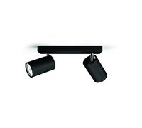 PHILIPS CONSUMER LIGHTING KOSIPO FARETTO 2 LUCI NERO IN METALLO 2 LUCI NERO