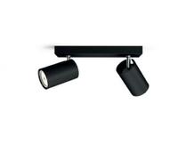 PHILIPS CONSUMER LIGHTING KOSIPO FARETTO 2 LUCI NERO IN METALLO 2 LUCI NERO