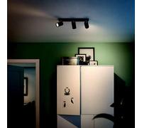 PHILIPS CONSUMER SPOT KOSIPO 3XGU10 DA INTERNO IP20 IN METALLO COLORE NERO 50593