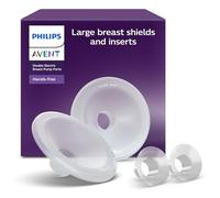 Coppe larghe per il seno (28mm) e inserti (26mm) per tiralatte elettrico indossabile Philips Avent, esclusive coppe per il seno SkinSense, compatibili con le coppette di raccolta, SCF552/11
