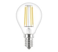 Lampadina Sfera filamento LED Philips 4,3W 2700K attacco E14 PHILEDLUS4014G2