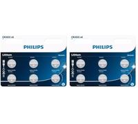 Philips CR2032P6/01B, Batterie a bottone al litio, 6 pezzi (Confezione da 2)