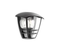 Philips Creek Lampada da Parete Esterno Lanterna Nera E27 60W Resistente...