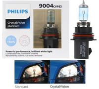 Philips Cristallo Visione Platino 9004 65/45W Due Lampadine Testa Luce Ricambio