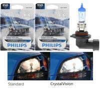 Philips Cristallo Visione Platino H10 9145 45W Due Lampadine Nebbia Luce Per