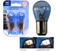 Philips Cristallo Visione Ultra Luce 1157 27/8W Due Lampadina Anteriore Svolta